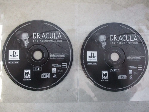 PLAYSTATION 1 PS1 DRACULA THE RESURRECTION 2 DISC SET AS IS