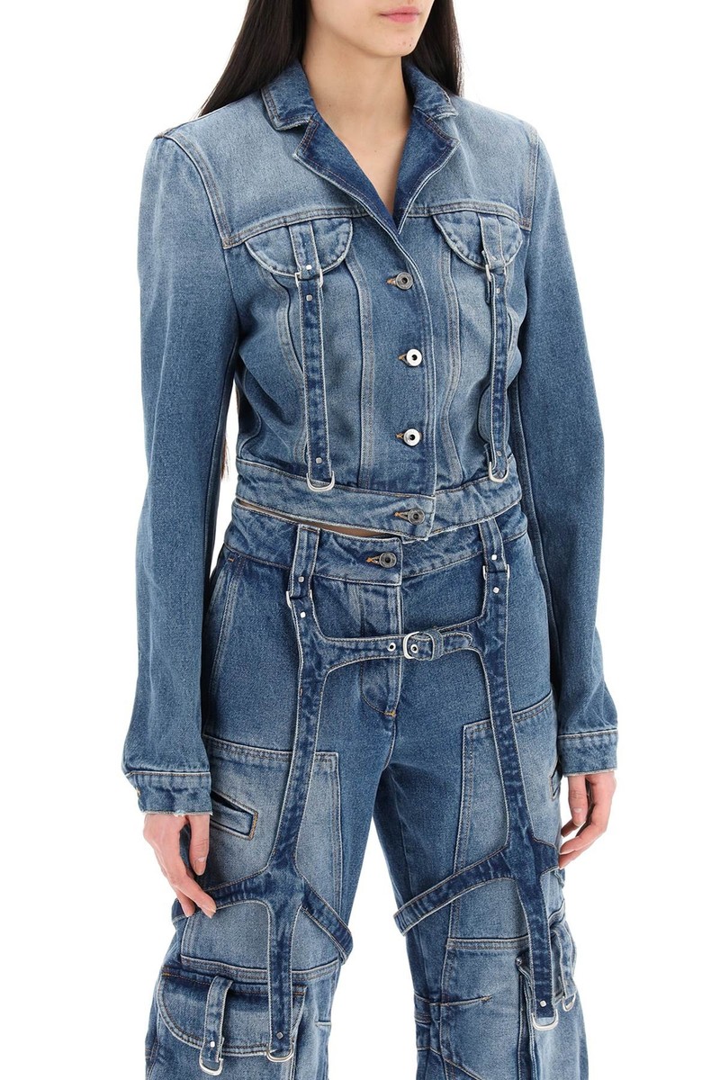 ジャケット Off-White Woman Jacket Blue OWEK006S25DEN001 4010 Jacket OFF-WHITE Women Sz. 40 OWYE052C99DEN001 4500 Blue | eBay