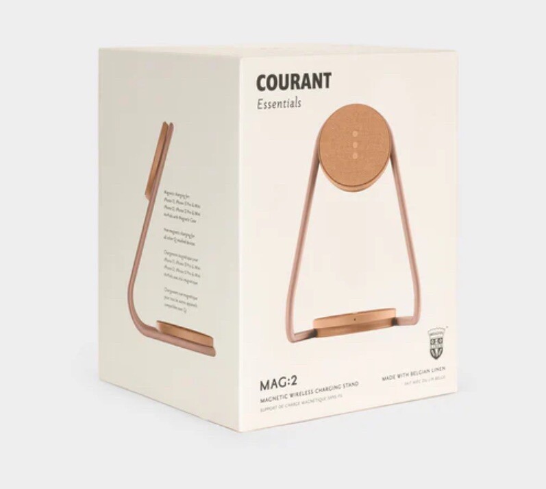 New Courant Essentials Mag:2 Magnetic Wireless Charging Stand Belgian Linen