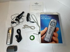 Sharper Image Digital 4.5- Hour Voice Recorder with all accessories and disc