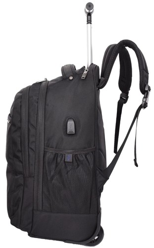 Backpack on Wheels Cabin Size Multi-Use Rolling Laptop Bag Travel Rucksack - Picture 3 of 11