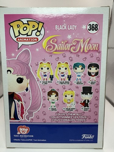 Funko Pop! Sailor Moon Black Lady #368 2018 SDCC Firmado Doble Cotización ¡Sandy Fox! - Imagen 10 de 13