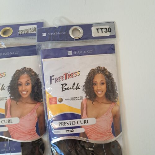 LOT OF 5 FREETRESS GoGo and Presto Curl Assorted colors bulk lot SHAKE-N-GO - Picture 7 of 8