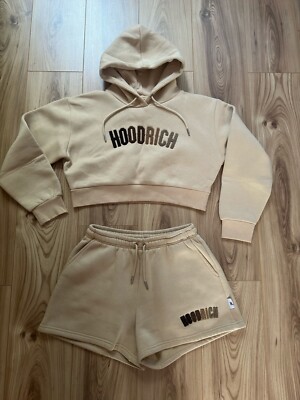Hoodrich Beige Wide Leg Joggers Womens Hoodrich Tracksuit Equate
