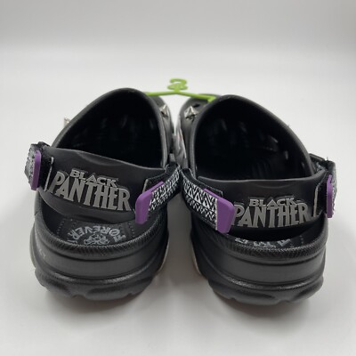 Crocs X Black Panther Wakanda Forever Clogs W10 M8 Marvel 