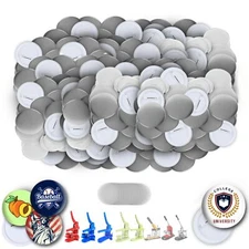 200 Sets of Pinback Button Parts 1 inch 25mm - Button Maker Supplies for Butt...