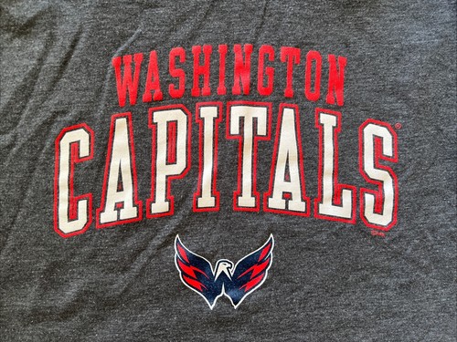 Washington Capitals NHL Hockey Long Sleeve Gray Shirt Youth Large 14/16 - Picture 3 of 4