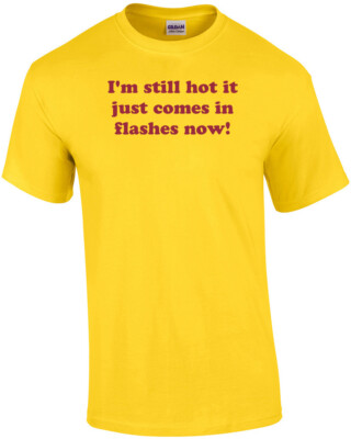 I'm still hot it just comes in flashes now! Shirt