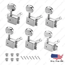 Split Shaft Vintage Guitar Tuning Pegs Tuners Machine Head For Strat Tele Nickel