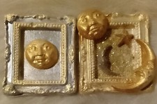 Unikalny domek dla lalek duży ozdobny wiccan księżyc styl antyczny gips ramki