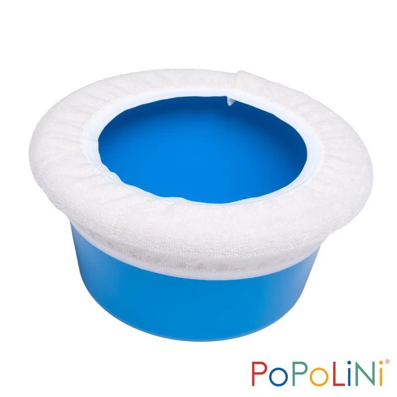 POPOLINI Potty Cover SIMPLE - 3er Pack - Windelfrei-Töpfchenbezüge aus Bio Strickfrottee