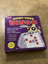 COMPLETE Lakeshore Sight-Word Bingo Level 2 Children  s Educational Game TT182