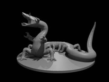 Behir Mini - DND - Pathfinder - Dungeons Dragons - RPG - Tabletop - mz4250- Mi