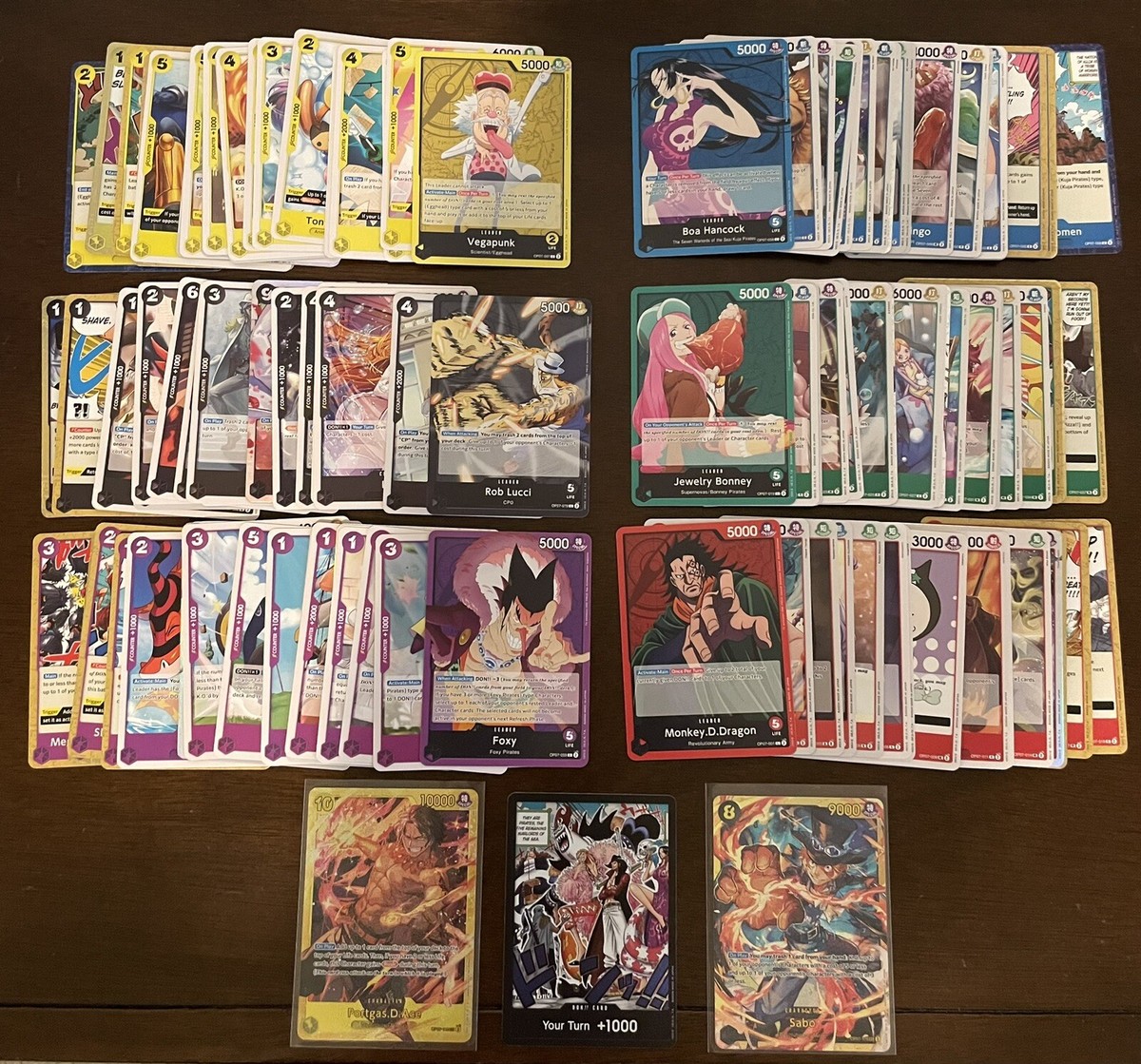 One Piece 500 Years In The Future OP-07 Complete Set 119 Cards