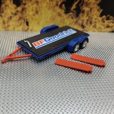 Custom GREENLIGHT flat bed trailer 1/64 scale DCP farm diorama junk yard BFG 4X4