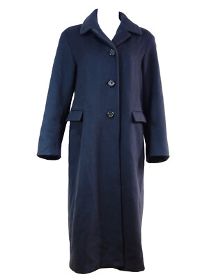 JIL SANDER Damen Mantel Kaschmir dunkelblau Gr. 40; K93 159
