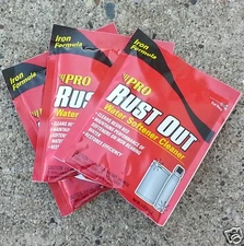 3 packets of Pro Rust Out_First Time Water Softener Iron Removal / Cleansing