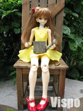 [USED] VISPO DOLL Evangelion Asuka Doll 2 Yellow One Piece Ver. 2nd Doll