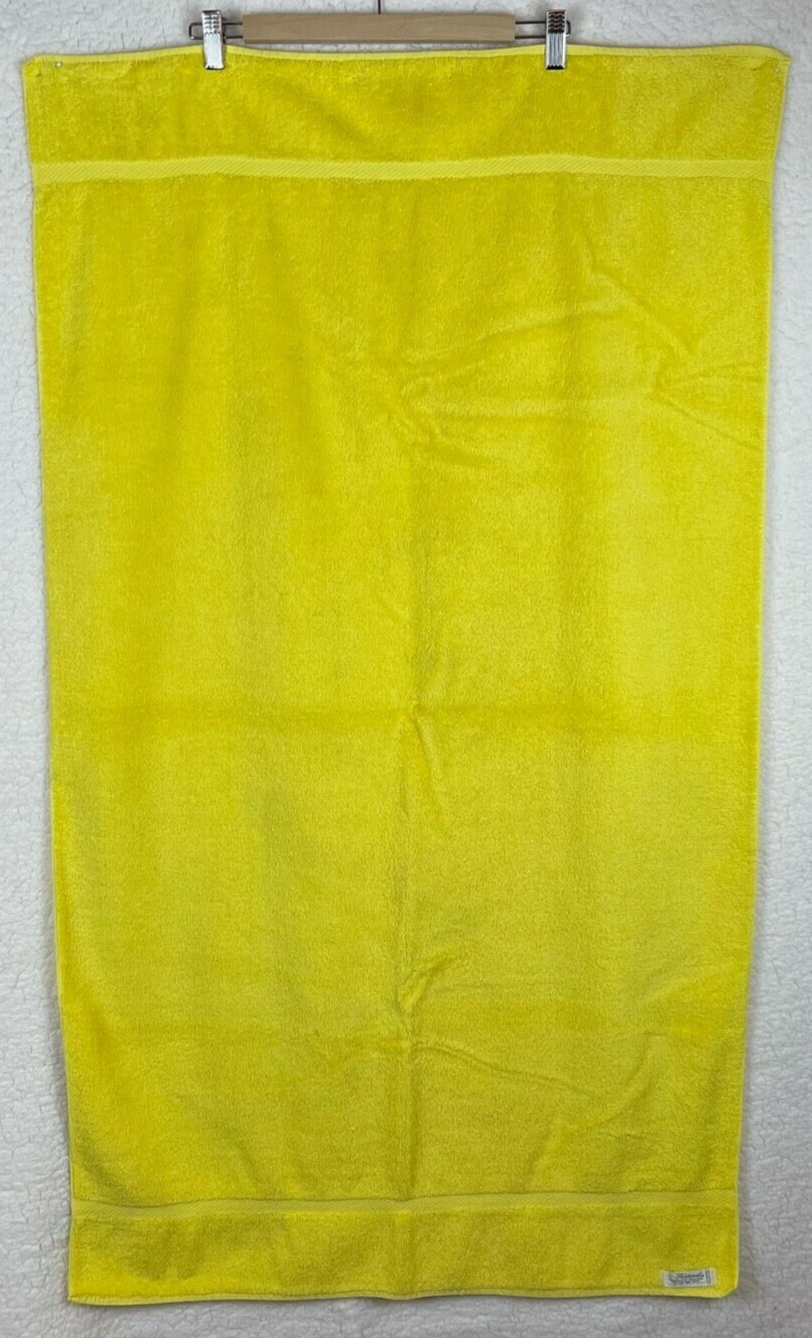 VINTAGE Yellow / Goldenrod FIELDCREST Bath Towel 47" x 26" eBay