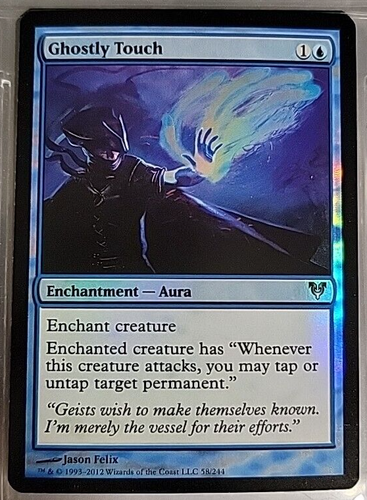 Ghostly Touch FOIL Avacyn Restored Blue Uncommon MAGIC MTG CARD
