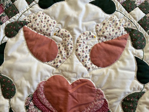 Hand Made Art Quilt / Wall Hanging Love Birds - Picture 4 of 8