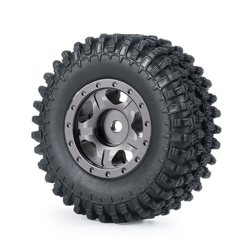 Juegos de neumáticos de aleación CNC 1,0"" con llanta de rueda Beadlock para automóvil sobre orugas de radiocontrol 1/24 axial SCX24 - Imagen 9 de 124