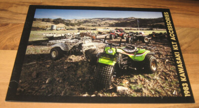 NOS 1983 KAWASAKI KLT Accessories Brochure Catalog_KLT200 KL250_DUCKSTER UTILITY