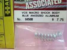 ASSOCIATED HOBBY R/C RADIO CONTROL CAR #8450 VCS SHOCK SPRING ANODIZED ALUM PART