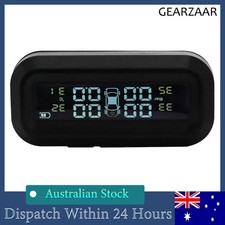 Car TPMS Solar Wireless Tire Tyre Pressure Monitor System LCD Tester w/4 Sensors