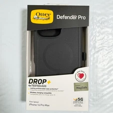 OtterBox Defender for MagSafe With Holster for iPhone 16 Pro Max, Black Case