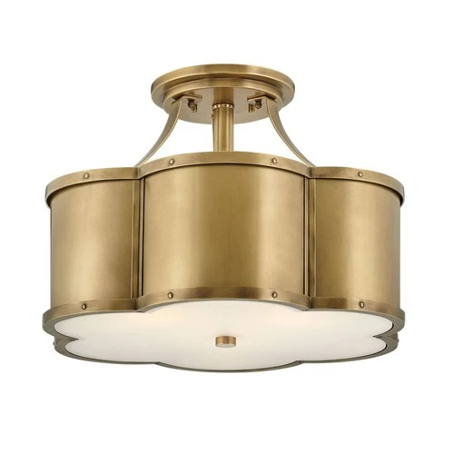 Hinkley Lighting - Three Light Semi-Flush Mount - Foyer - Chance - 3 Light - Picture 1 of 4