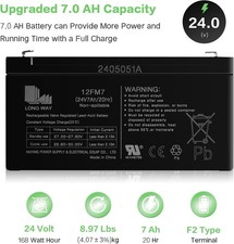 24V 7AH Ride On Car Battery