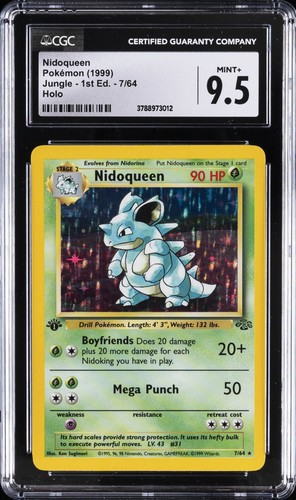 Nidoqueen (1st Edition) graded CGC 9.5 for sale on eBay