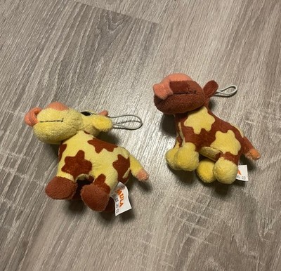   2x Dr. Oetker Paula Kuh | NEUWERTIG | Plüsch-Kuscheltier Anhänger Vintage