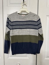 Cat  Jack Boy  s Crewneck Sweater - Gray, Olive, and Navy