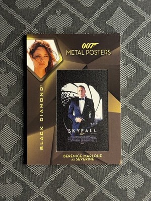 UPPER DECK BLACK DIAMOND JAMES BOND BERENICE MARLOHE METAL POSTERS#MPSF-4