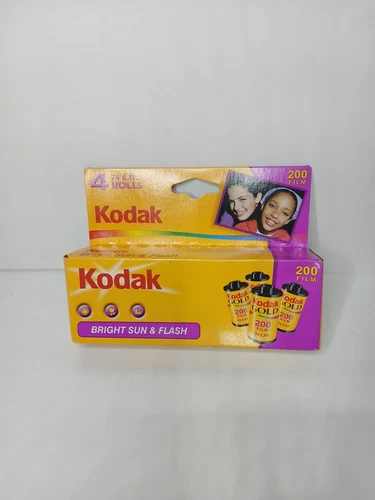 NIB Kodak Gold 35mm 200 Speed 24 Exposure Print Film Ex 2007 4pack Box 96exp