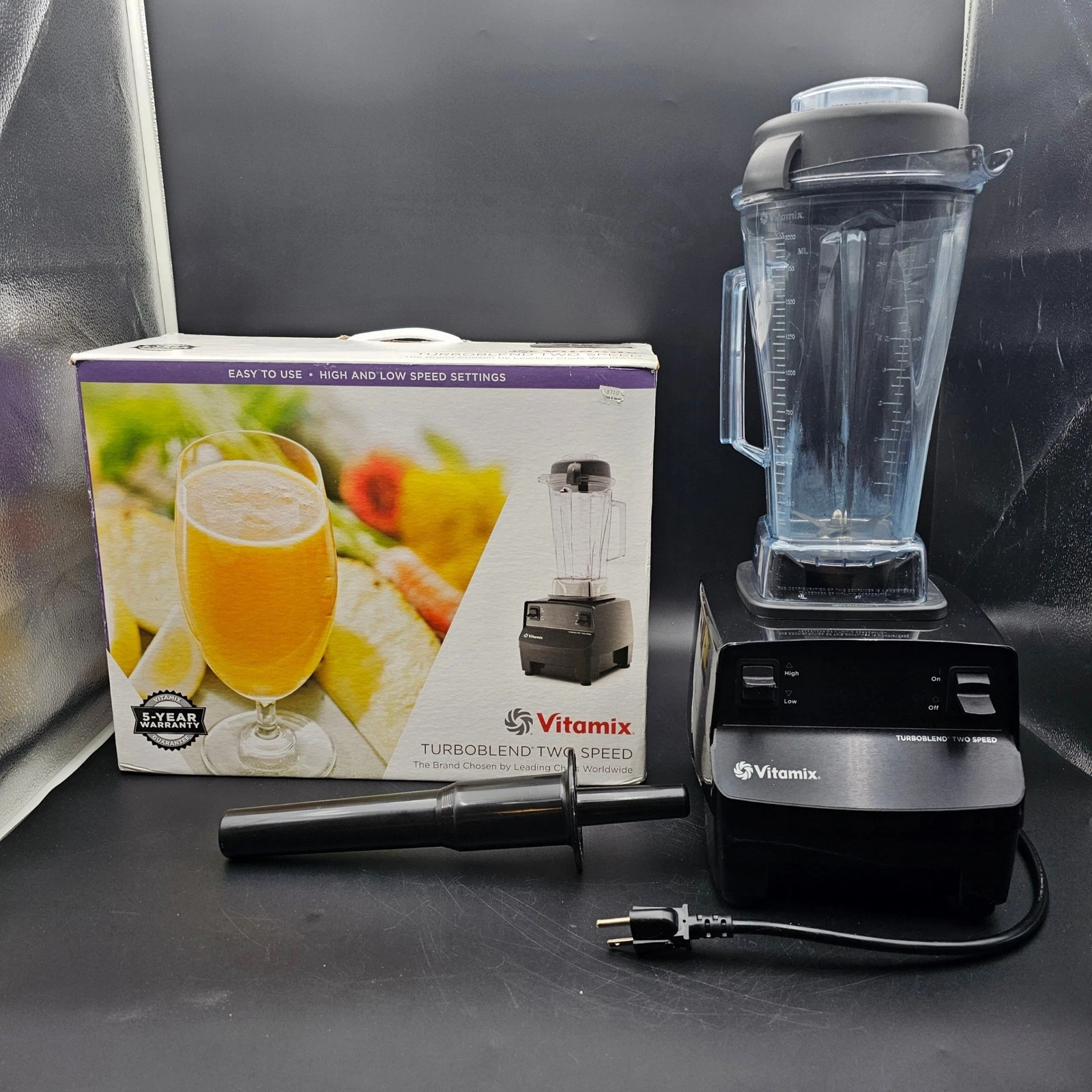 Vitamix TurboBlend Two Speed Blender Black VM0102 64oz Tested