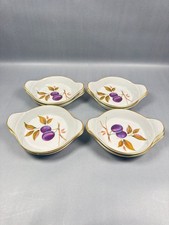 Royal Worcester Evesham Gold Au Gratin Dishes &ndash; Set of 8, Shape 4I, Size 5, MINT
