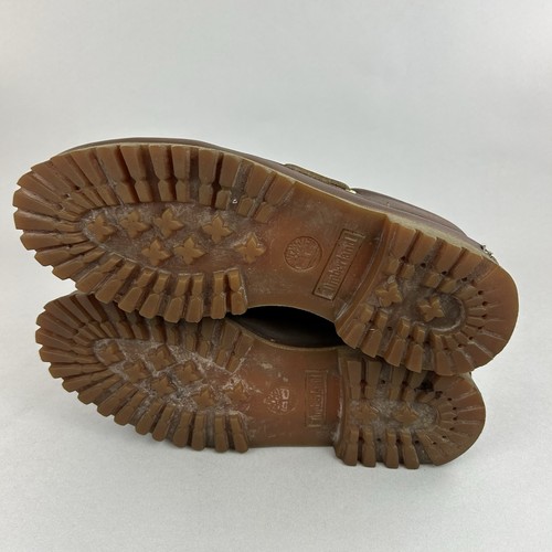 Timberland 30003 3-Eye Lug Brown Leather Boat Deck Casual Dress Shoes US8.5 UK8 - Picture 14 of 16