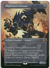 Blightsteel Colossus (Borderless) NM Foil M Double Masters 357