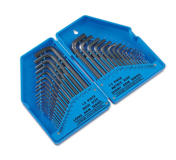 Laser Werkzeuge Metrisch & Imperial InbusschlüSsel Set 30St 2577-image