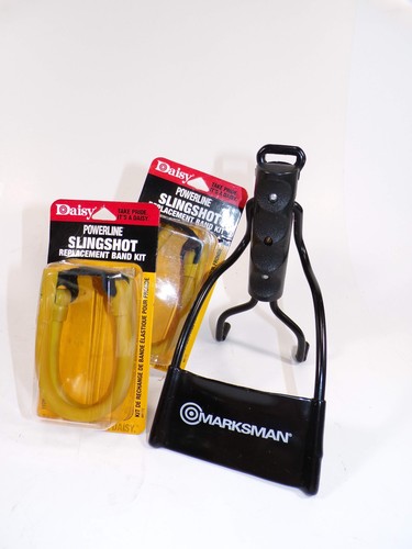 Marksman Slingshot and 2 Daisy Powerline Bands
