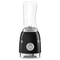 Smeg 50’s Style Mini Blender Black, 300W, 2-Speed & Bottles-To-Go