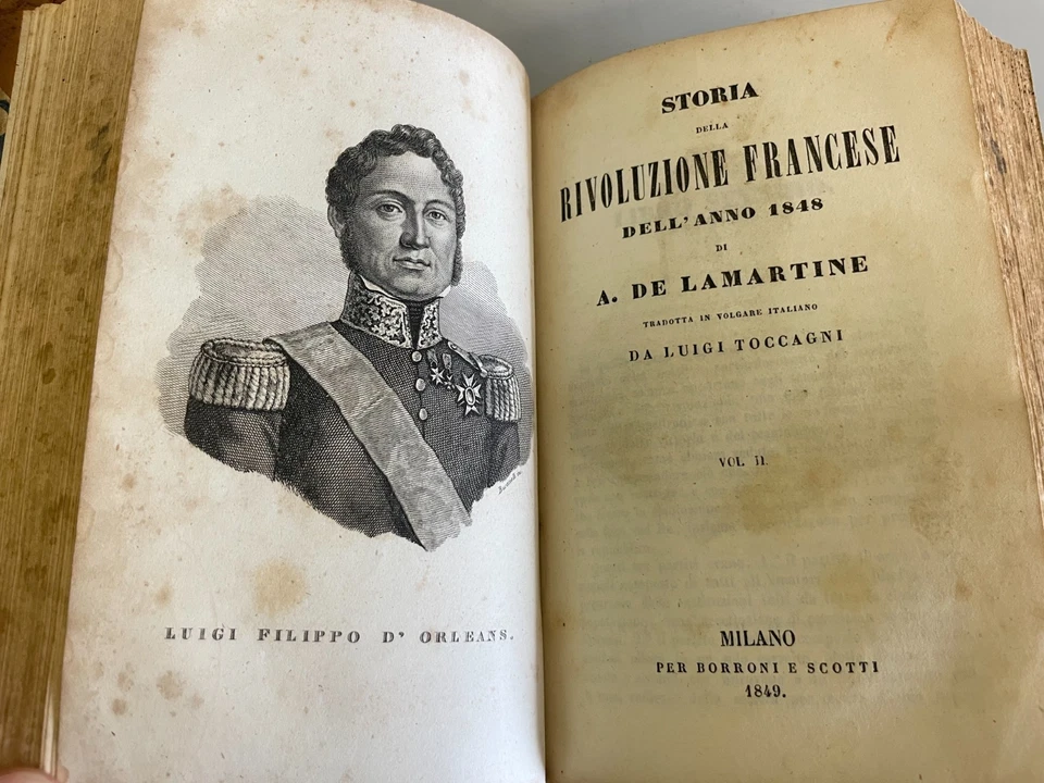 Antichi libri de Lamartine Storia della Rivoluzione Francese 1848 - Immagine 3 di 4