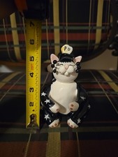 2001 Whimsiclay LIMITED EDITION 5568 of 10000 Police Cat Figurine Amy Lacombe