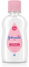 Johnson's Baby Oil, Pure Mineral Oil to Prevent Moisture Loss, 3 fl.