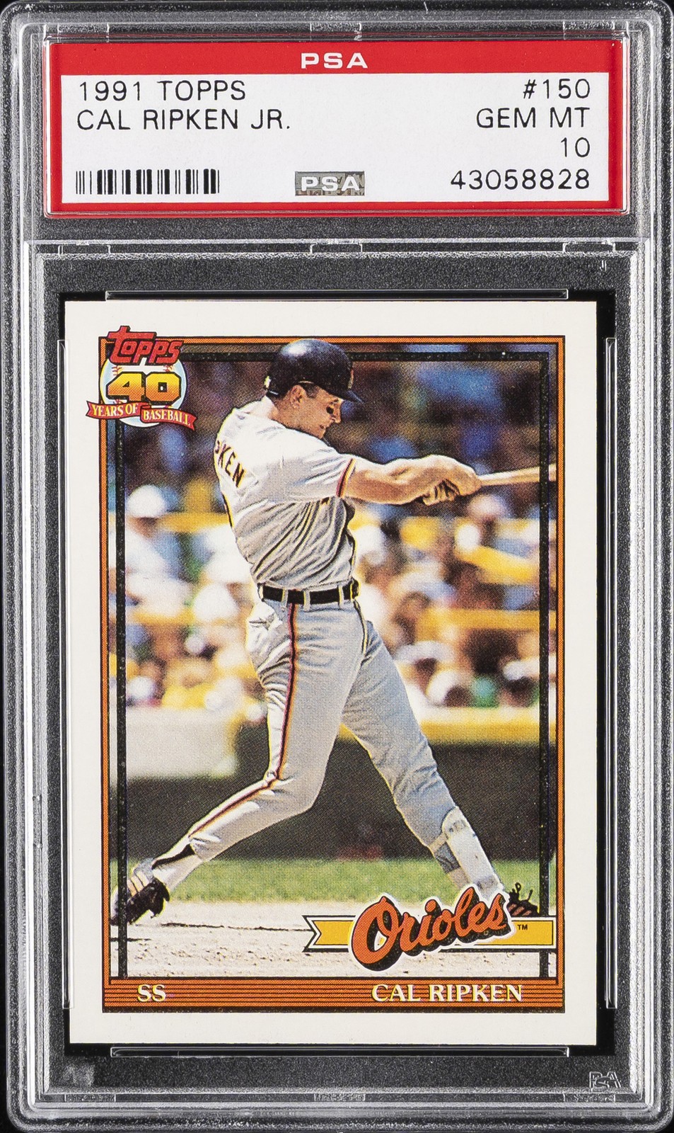 1991 TOPPS #150 CAL RIPKEN JR. PSA 10