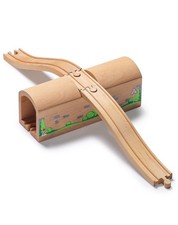 SainSmart Jr. Wooden Train Track Bridge Tunnel, Wooden Train Track Bridge wit...