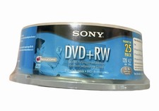 NEW Sony 1x - 4x DVD RW 4.7GB 120Min - 25 Pack Brand New Sealed